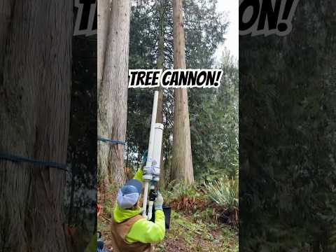 Throw Line bean bag cannon I threw together for setting lines