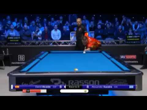 Excelente definición de David Alcaide, Eklent kaci y Fabio Petroni billar pool 9