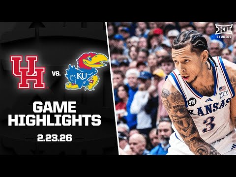 #5 Houston vs. #14 Kansas Game Highlights | 2025-26 Big 12 Men's Basketball