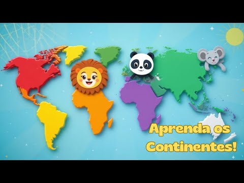 🌍 Conheça os Continentes Cantando! | Música Infantil Educativa – Valente Kids