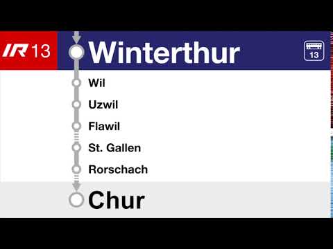 SBB Ansage - Winterthur - IR13 Zürich-St. Gallen-Chur (Twindexx Swiss Express)