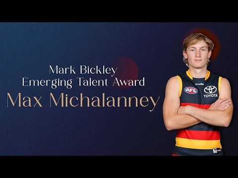 Mark Bickley Emerging Talent Award: Max Michalanney