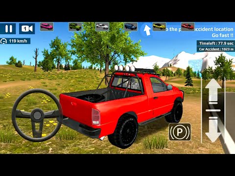 Offroad 4x4 Car Driving #1 - Red Pick Up Driving! Android gameplay