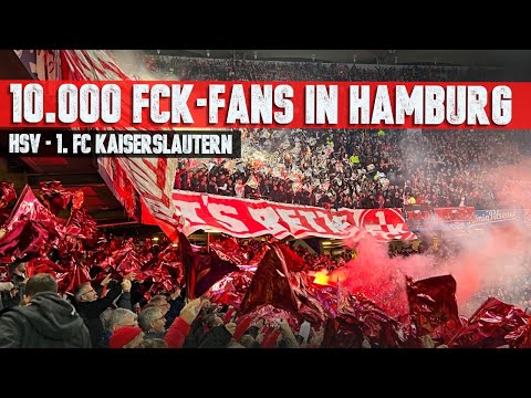 10.000 FCK-Fans mit Pyro und grandiosem Support in Hamburg (08.10.2022)