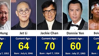 AGE of Greatest Chinese Kung Fu Actors of All Time 2024