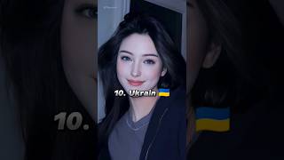 Top 10 Countries With Most Beautiful Woman 🥰💜 #beautiful #countries #women #shorts #thereeo