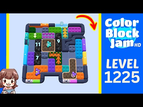 Color Block Jam Level 1225 Solution Walkthrough