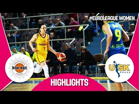 Nadezhda (RUS) vs ZVVZ USK Praha (CZE) - Quarter-Finals - Highlights - EuroLeague Women 2016/17