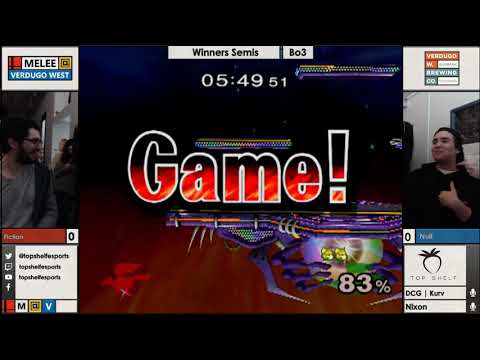Winners Semis: Fiction(Fox) vs. null(Fox) [Melee @ Verdugo #46]