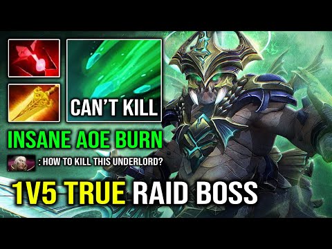 How to Become a True RAID BOSS in 2023 with Radiance Underlord Insane AOE Burn DPS Dota 2