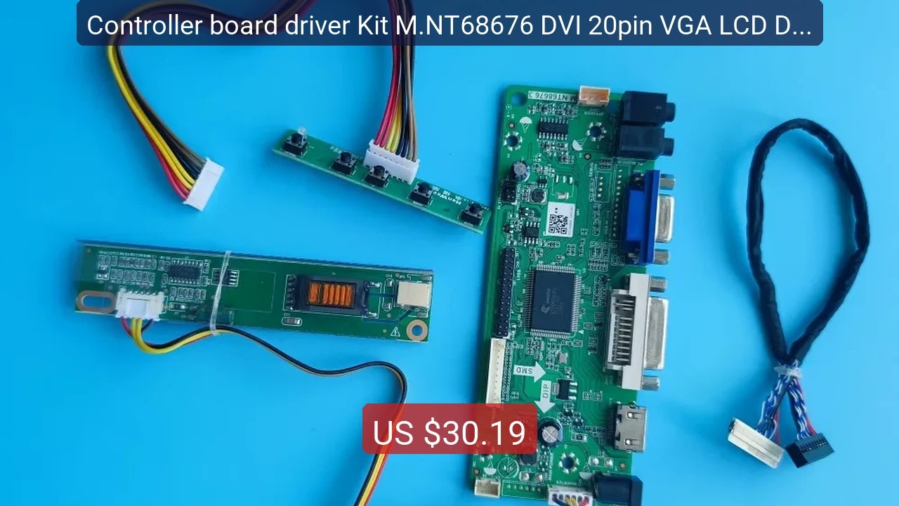 Controller board driver Kit M.NT68676 DVI 20pin VGA LCD DIY card Fo... — Top Rated 2026 | Buy Now!