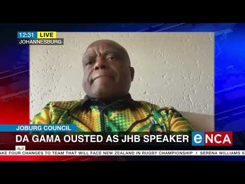 DA Gama ousted as JHB speaker