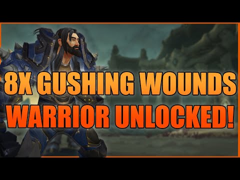 8x Gushing Wounds Warrior UNLOCKED - Arms Warrior / Holy Paladin 2v2 Arena - WoW BFA 8.3 PvP