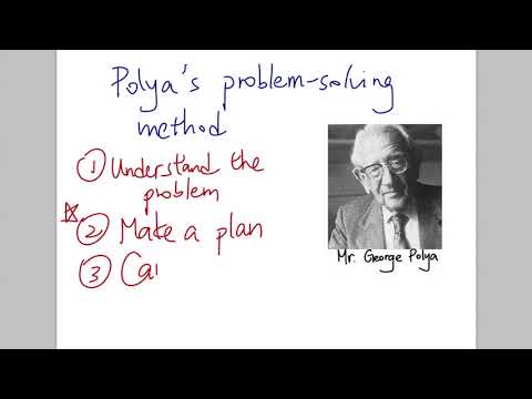 #Polya's Problem Solving Method