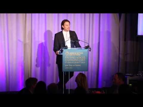 Nolan Russo, AIS Chairman Speech at American Institute for Stuttering Gala