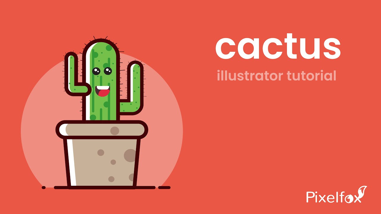 cactus character  illustration  flatdesign