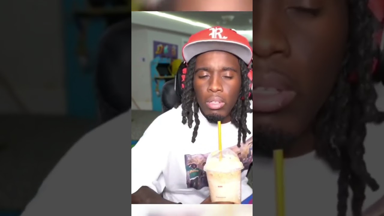 KAI CENAT TRIES ICE SPICE DUNKIN DONUTS DRINK #shorts