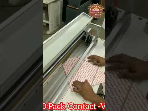 Four side corner cutting with pressing with v grooving machine