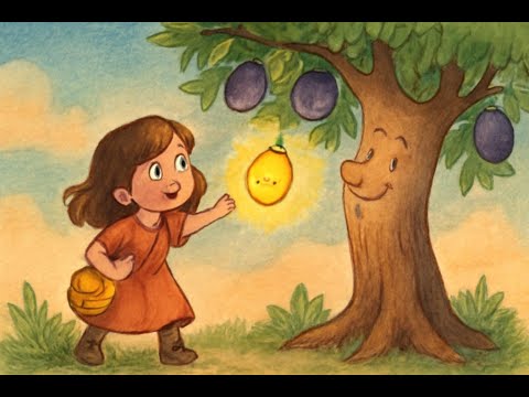 Lina e la susina luminosa che accende sorrisi nel buio - Favola per bambini