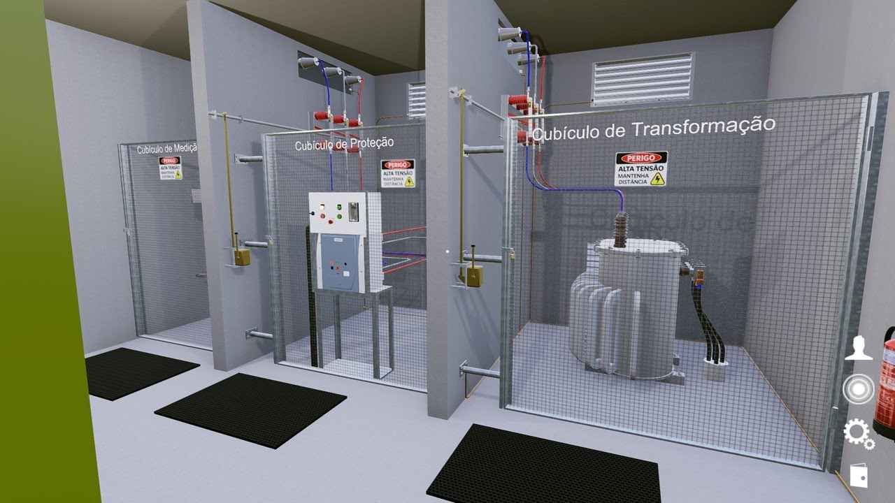 CABINE PRIMÁRIA 13,8KV VAMOS CAMINHAR DENTRO E FAZER MANOBRAS! www.virtualenge.com