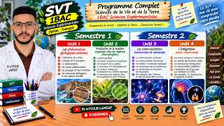 :📚 شنو غتقرا فـ SVT 1BAC Sciences Expérimentales؟ | البرنامج الكامل Option Français