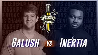 .（00:02:10 - 00:06:53） - Inertia vs Galush | Beatbox Legends Championships 2019 | Top 16