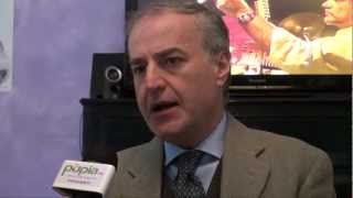 Gricignano (CE) - Il senatore Carlo Sarro al bar Aquilante (06.02.13)