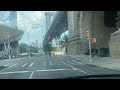 Driving Down Allen St Lower East Side New York City