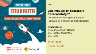 Vols impulsar un passaport d’aprenentatge? Descobreix el Passaport Edunauta