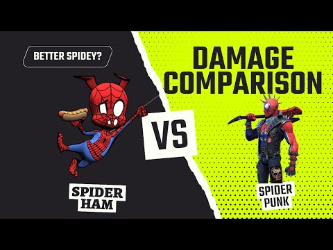 Spider Punk Vs Spider Ham Damage Comparison | Who Is The Better Spidey | Marvel Contest Of Champions