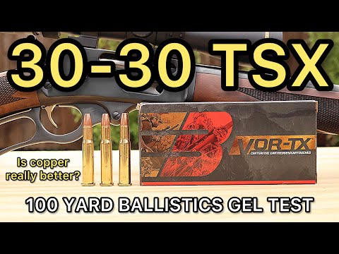 30-30 Winchester Barnes 150gr TSX Ballistics Gel Ammo Test