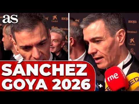 Las DECLARACIONES de PEDRO SÁNCHEZ en LOS 40º PREMIOS GOYA 2026: Cine, IRÁN, EEUU...