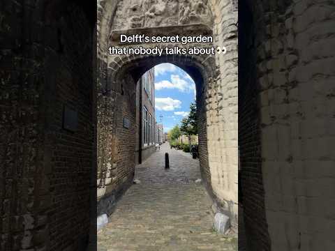Delft’s Secret Fairy-Tale Courtyard 🌸🏰 #Shorts