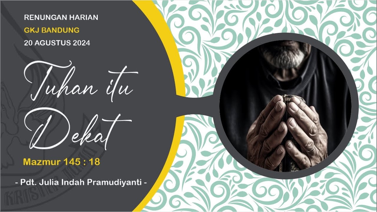 Renungan Harian 20 Agustus 2024