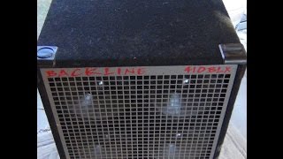 Video thumbnail for Gallien Krueger Model  410BLX Backline  Bass Cabinet Video Demo 2 SOLD by Christopher M. Haduck