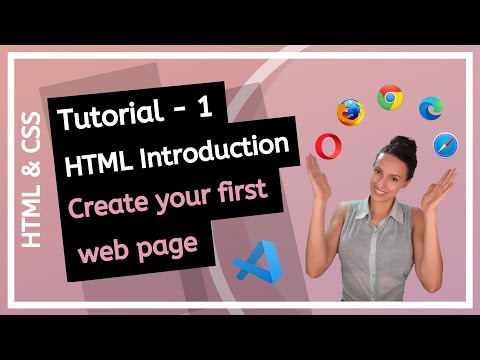 HTML & CSS (2025) - Introduction to HTML! How to create first web page? - Beginner course