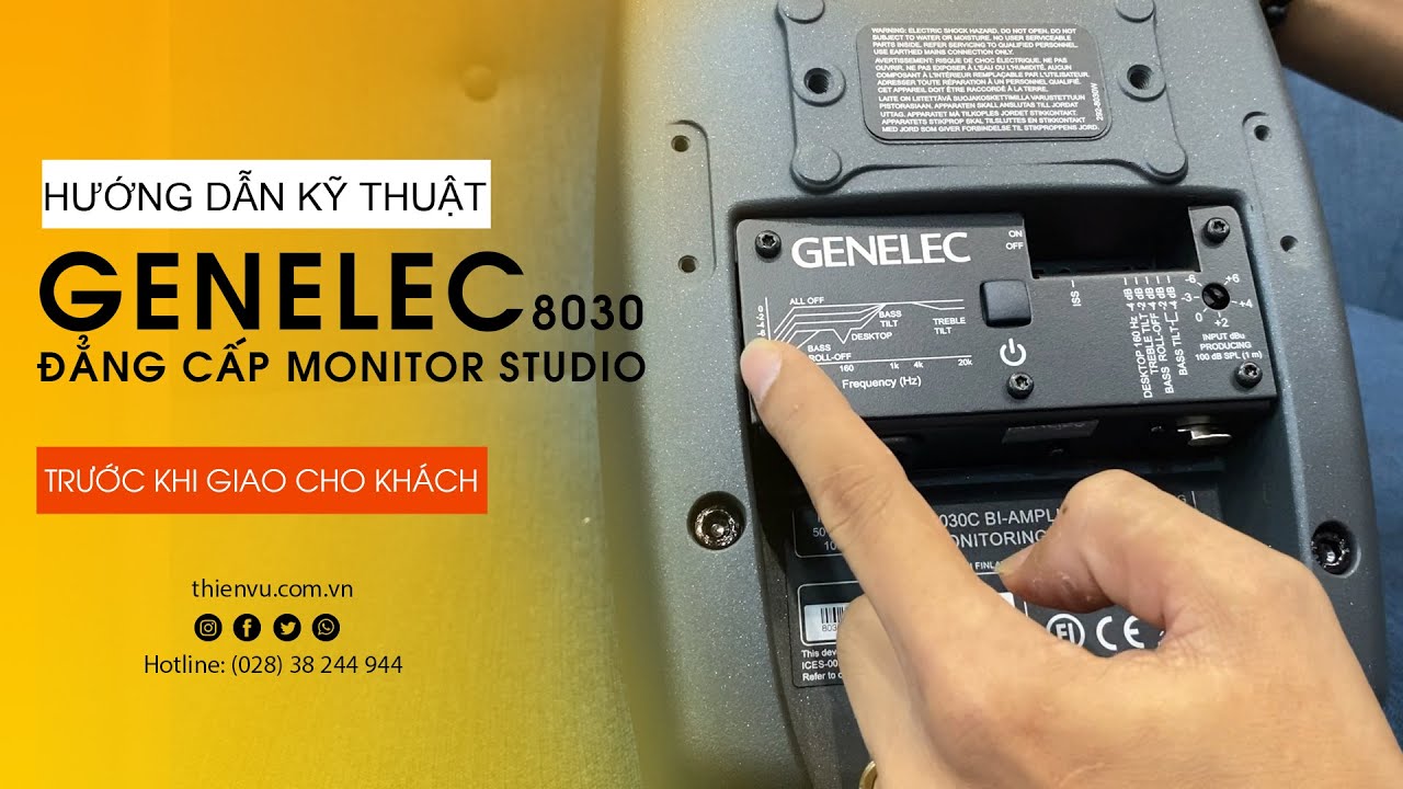video Loa kiểm âm Genelec 8030CP Studio Monitor chính hãng 0