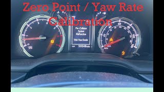 Techstream Zero point calibration 2020-2023 toyota 4runner C120A, p1578, C1A50