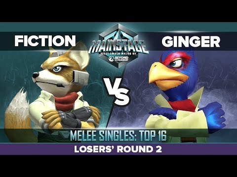 Fiction vs Ginger - Losers' Round 2: Melee Singles Top 16 - Mainstage | Fox vs Falco