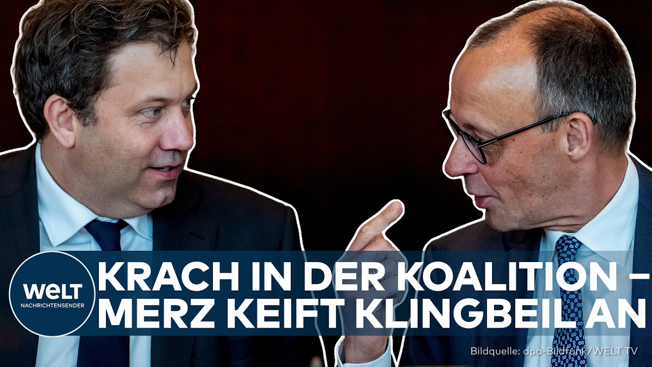 KOALITION: Merz keift Klingbeil an! Streit in Koalition eskaliert mitten in der Krise