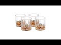 Whisky Gläser 4er Set Glas - 8 x 8 x 8 cm