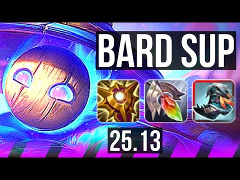 BARD & Sivir vs LEONA & Smolder (SUP) | 800+ games, 1/4/23 | KR Challenger | 25.13