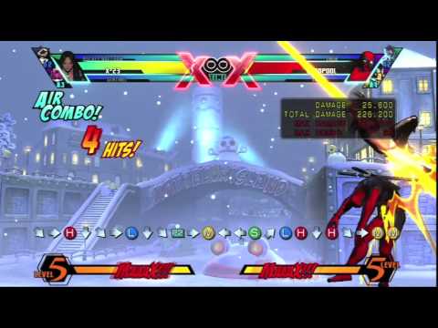 UMVC3 X-23 Super Jump Reset Combo