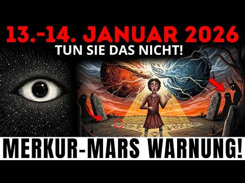 TUE DAS NICHT am 13.-14. Januar! MERKUR-MARS Kollision aktiviert SCHICKSALHAFTE Entscheidungen!