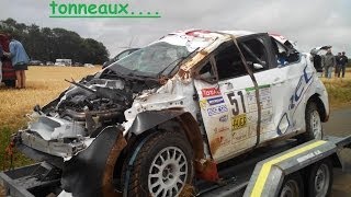 preview picture of video 'crash 208 rallye de Langres 2014'