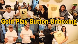 Most awaited vlog Unboxing my Gold Play Button Cel