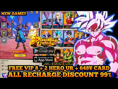 DragonBall Legends Idle Private Server - Free VIP 8 + Get 648¥ Card + 2 Hero UR +  100 Tiket Gacha