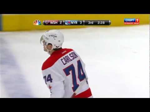 2:3 Goal John Carlson (Capitals & Rangers) February 12, 2012