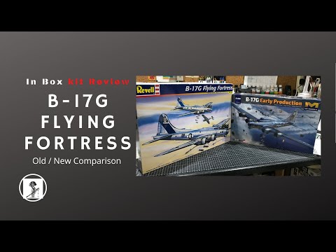 HK Models/Revell 1/48 B17-G comparison and In Box Kit Review