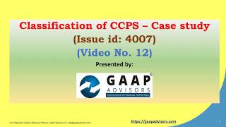 Classification of CCPS | Issue id 4007  | Video No 12 | Ind AS 32